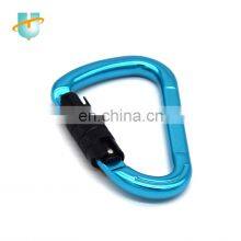 Aluminum Gold Black Carabiner Hook 25kn Custom LOGO Rescuing Mountain/rock Climbing Twist Locking Snap Karabiner thumbnail-3