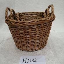 Panier de stockage en plante, panier en saule, stockage en vannerie thumbnail-2