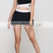 New Built In Bra Fixed Pads Short Sleeve Crop Top Women Workout Fitness Sports T-Shirt Elastic Bottom Slim Fit Yoga Gym Shirts thumbnail-5