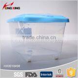 Transparent 15L Plastic Rice Storage Container With Wheel thumbnail-3