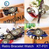 Fashion Ladies Vintage Wristwatch 2015 Express Bracelet Leather Watch for Women thumbnail-2