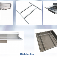 Dish Wash Table- Stainless Steel, Clean or Soiled, Customized Structure and Size thumbnail-1