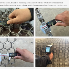 Hexmesh Stainless Steel 410 Bonding Hole Hexmesh Lance Tabs Hexagonal Mesh , for Fix Refractory Materials for FCC Units in Refineries thumbnail-4