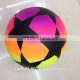 2015 Cheap Rainbow Colorful Pvc Inflatable Beach Ball