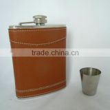 BPA free 18/8 304 Wholesale stainless steel silicone hip flask