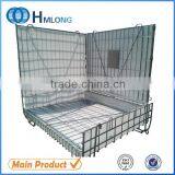 Light duty mesh wire cage for PET preform storage metal pallet cage