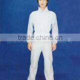 SMS Disposable Coverall Protective Safety Overall With Hood and Hood Zipper in Front thumbnail-1