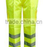 Workwear Hi Vis Yellow Combat Trousers With High Reflective Straps thumbnail-1