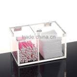 Manufacturer Supplies Clear Acrylic Cotton Swab Holder Cosmetic Storage Box
