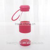 Portable Travel Mug Cup Car Shatterproof Hand Classic Glass Water Bottle 500ml With Silicone Sleeve Glass Protein Shaker thumbnail-6