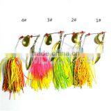 Kmucutie Spinner Bait 17.4g Lead Head Pvc Skirts Fishing Bait for Freshwater Fishing thumbnail-5