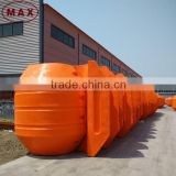Large Diameter Plastic Water Bouys to Remark Dredge Pipe