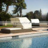 Mimosa Outdoor Furniture Wicker Rattan Pool Sunbed With Canopy(DH-305) thumbnail-1
