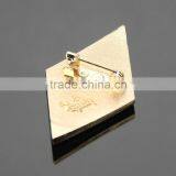 High Quality University School Russia Moscow Uniform Label Pin Gold Eagle Souvenir Emboss Metal Safety PIn Badge thumbnail-4