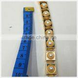 Gold Square Chain With Pearl for Clothes Necklace and Shoes thumbnail-2