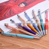 2016 New Crystal Stylus Pen 2 In1 Touch Pen for Office Material School Supplies