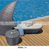 Luxury Outdoor Swimming Round Pool Sunbed With Backrest Sell Hot in 2015 thumbnail-1