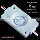 IP65 Smd2525 Led Module 2W With Lens Waterproof High Power Led Module 12V 5 Year Warranty