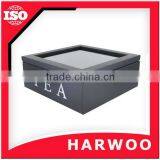 Aceept Custom Wooden Storage Box for Tea Bag Wooden Tea Box