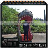 Amusement Park Products Fiberglass Dinosaur Head for Sale
