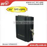 DTY VR8800G d1 H.264 sd Hdd Built-in Gps Module 4ch Mobile Dvr