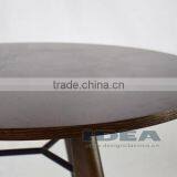 Replica Jean Prouve Gueridon Dining Table - Solid Ash Stained in Walnut Color thumbnail-3