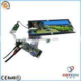 12.3 Inch Wide Lcd Screen Stretched Digital Signage Displays With ROSH