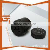 Universal World 4-In-1Travel Adapter Plug - Retail Packaging - Black thumbnail-1