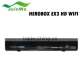 herobox EX3 HD Linux OS enigma 2combo DVB-S2+T2/C Satellite TV Receiver herobox EX3