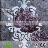 Purple Big Flowers Pvc Korean Wallpaper thumbnail-1