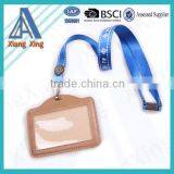 High quality ID Card Holder Lanyard or badge lanyard with logo can custom