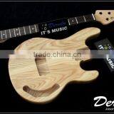 Diy High Quality Ash Wood Unfinished Electric Bass Guitar Kits 5 Strings thumbnail-3