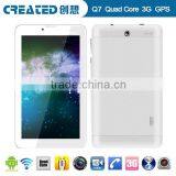 Quad Core 3G Tablets 7 Inch Dual Sim Cards With Wifi and Bluetooth