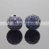 Step Up Your Styple With A Blue CZ Micro Pave Beads for Bracelets Making CZ Jewellery Wholesle thumbnail-5