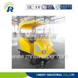 Hotel Sanitation Semi Closed Ride on Motorized Road Sweeper With Lead Acid Battery thumbnail-2