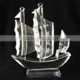 Hot Design Crystal Boat & Business Gift with LOGO