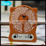 2016 Best Selling Rechargeable Battery Table Mini Fan