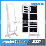 Modern mdf price interior decoration mirrored trade jewelry cabinet