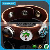 Hot New Products For 2015 Snap Button Faux Leather Bracelet thumbnail-1