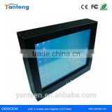 Square screen 15inch fanless mini industrial pc with Black powder coated aluminum front cover