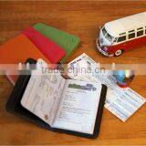 High-quality Portable Leather Passport Holder With Custom Customized Logo, Simple Style Passport Cover thumbnail-2