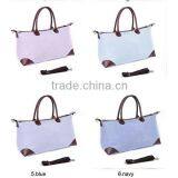 Monogram Seersucker Weekender Tote thumbnail-1