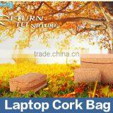 Sikai Patent Natural Oak Bark Water Proof Environmental Smooth Pouch Bag For Universal Laptop Tablet Cork Pouch Case Mouth Bag thumbnail-2