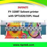 3.2m solvent inkjet printer INFINITI FY-3208t 3.2m with seiko SPT-510/35PL printhead 720dpi resolution