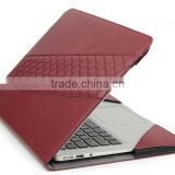 PU Leather Book Cover Clip On Case for MacBook Pro/Air 11,13,15 Retina 12