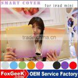 High Quality Leather Protective Cover and Tablet Case for Ipad Mini With Beautiful Smart Cover Magnetic for Ipad Mini