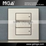 MGA Q7L Series 3 Gang Push Button Switch