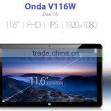11.6 Inch Dual os Tablet pc Onda V116w Daul Boot Android 4.4 3g Phone Call thumbnail-4