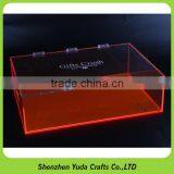 Clear Big Plexiglass Container With Laser Engraving Logo Acrylic Dustproof Storage Case thumbnail-2