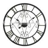 30" Large Size Iron Metal Silent Sweep Movement Wall Clock